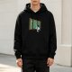 Black hoodie with Bluey at chalkboard writing best dad