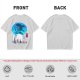 Anime girl cherry blossom scene graphic tee