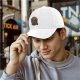 Black Baseball Cap With Mystical Praying Figure Art Print
