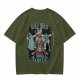 Olive T-Shirt With Wizard Force Graphic Art Print