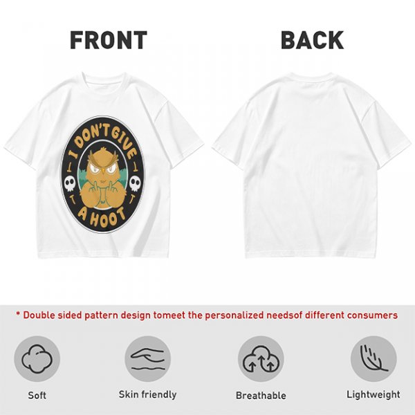 Owl giving middle finger funny graphic olive green t-shirt