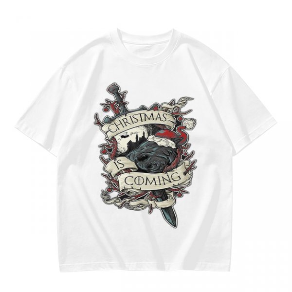 Christmas Is Coming Graphic Tee With Dark Fantasy Artwork