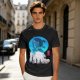 Anime girl cherry blossom scene graphic tee