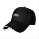 Black Baseball Cap With Playful Yawning Raccoon Graphic