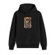 Black Hoodie With Giant Broccoli Monster Japanese Art Print