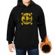 Black hoodie with Thousand Sunny pirate ship graphic design