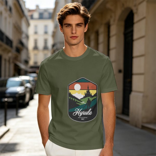 Hyrule Landscape Graphic Tee For Fans Of The Legend Of Zelda