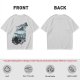 Olive T-Shirt With Howling Wolf Silhouette Winter Fantasy Art Print