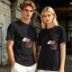 Olive Green T-Shirt With Cute Cartoon Pig Print