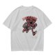 Olive green t-shirt with dimensional demogorgon graphic print