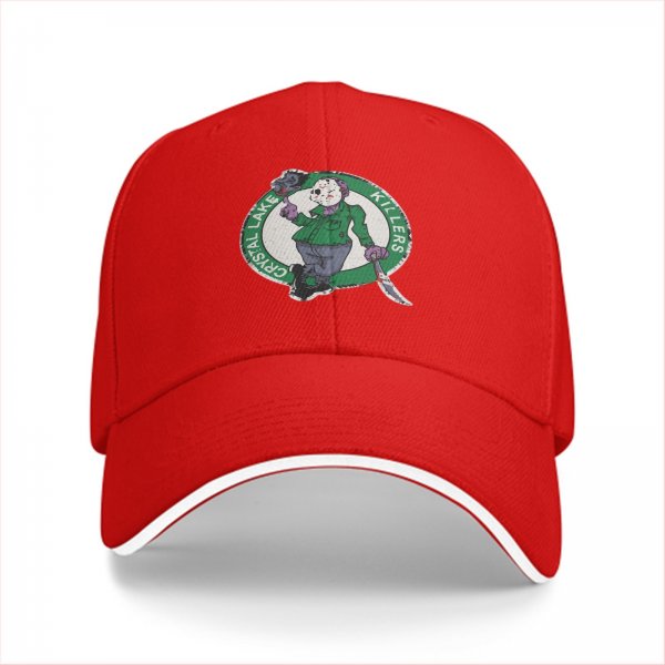 Crystal Lake Killers Horror Graphic Black Baseball Cap