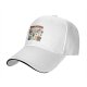 Black baseball cap with cute slow foods themed cartoon print