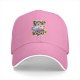 Black baseball cap with funny pigeon pizza 'give me food or i will poop on you' print