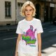 Olive T-Shirt with Neon Pink Ghostface 'The Fresh Killer' Print