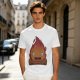 Olive T-Shirt With Cute Calcifer Fire Demon Print