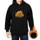 Black Hoodie With Bicycle Sunset Graphic And Funny Cycling Text