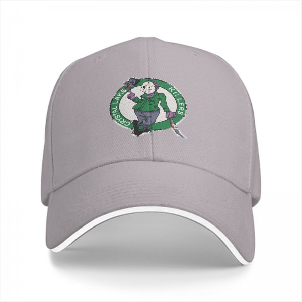 Crystal Lake Killers Horror Graphic Black Baseball Cap