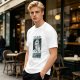 Olive Graphic T-Shirt With Twisted Love Curse Quote And Anime Art