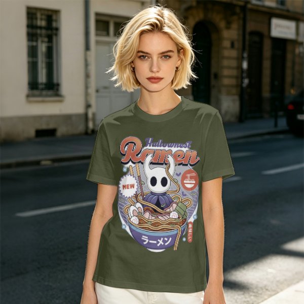 Hollow Knight Hallownest Ramen Graphic T-Shirt Design
