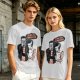 Olive T-shirt with Frankenstein and Bride 'I'm Not Even Frankenstein' Print