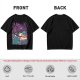 Olive T-Shirt With Anime Swordsman Graphic Print
