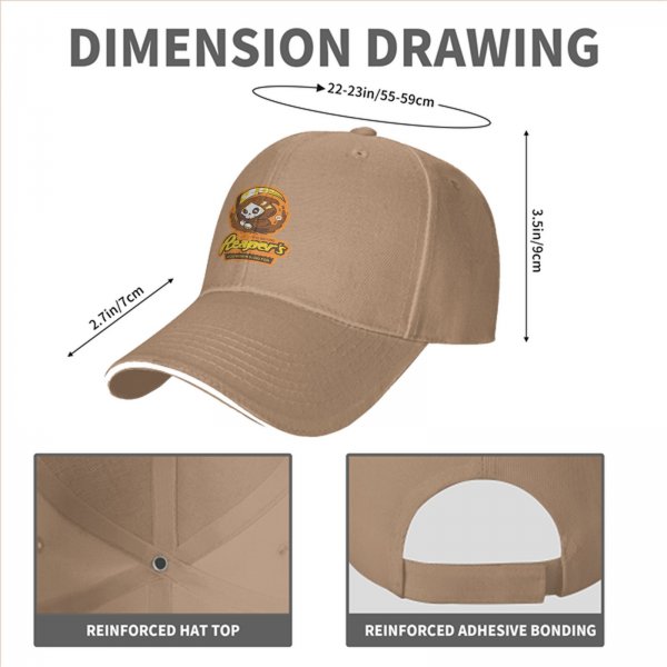 Black baseball cap with cute Reaper's graphic and slogan