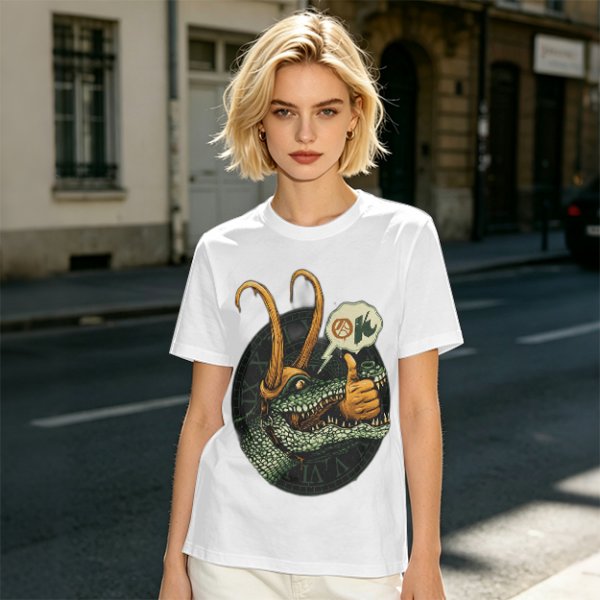 Alligator Loki Thumbs Up Graphic Tee