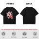 Olive T-Shirt With Krampus And Santa Graphic Print