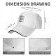 Black baseball cap with earth and coffee themed graphic print