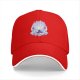 Black Baseball Cap With Anime Themed Graphic Print