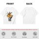 Olive Green T-Shirt With Sun And Dark Figure Graphic Print