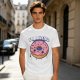 Olive green t-shirt with sad donut graphic and 'I'M A WEIRD' text