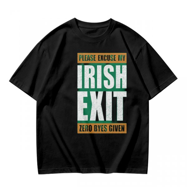 Irish Exit Funny St. Patrick's Day T-Shirt Design