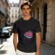 Olive T-Shirt With Swirled Heart Fruit Graphic Print