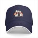 Black Baseball Cap With Snoopy Shrimp Sushi Graphic