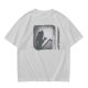 Olive T-Shirt With Horror Staircase Silhouette Graphic
