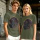 Olive T-Shirt With Dutch & Dillon Arm Wrestling Neon Graphic