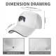 Black Baseball Cap With Monster Face Graphic Design