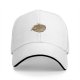 Black Baseball Cap With Ramen Bowl Graphic Design