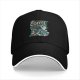 Black Baseball Cap With Mermaid Coffee Lover Graphic Design