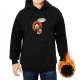 Black Hoodie With Cartoon Jesus 'My Birthday Is On Christmas' Print