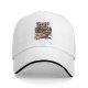 Black baseball cap with Khorne Flakes fantasy warrior print