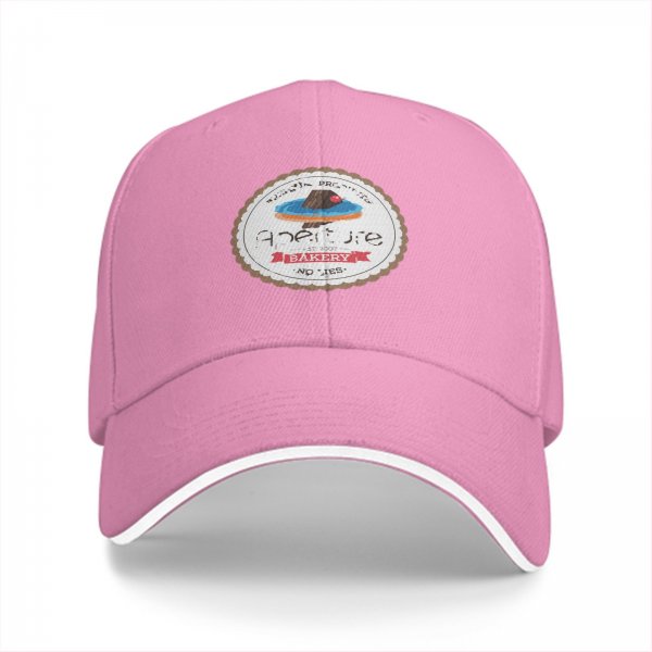 Black Baseball Cap With Aperture Bakery Cake Logo Print