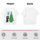 Olive Christmas Cat T-Shirt with Jingle All The Way Print