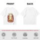 Olive Graphic T-Shirt With Everything Is On Fire Cat Design
