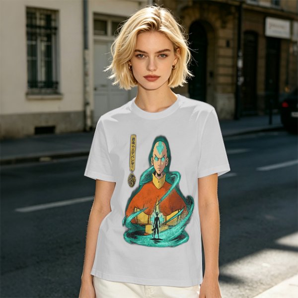Avatar Aang Airbender Graphic Tee for Anime Fans
