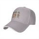Black Baseball Cap With Cute Animal Teacup Character Print