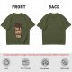Olive Green Graphic T-Shirt with Me & Coffee We're a Thing Print