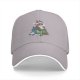 Black Baseball Cap With Christmas Totoro Family Graphic