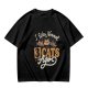 Olive Cat Lover T-Shirt With 'I Was Normal 3 Cats Ago' Print